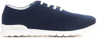 Kiton Kasjmier Veterschoen met Antislipzool - Heren - Sneakers - Blauw - 45 EU - Kasjmier - Schoenen