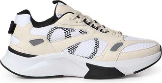 Valentino Garavani Demivee Mesh And Suede Sneaker