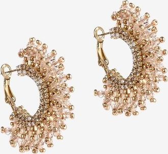 Deepa Gurnani Glasperlen-Creolen Sierra