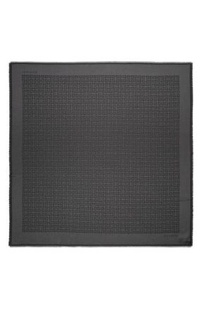 Givenchy 4G Jacquard Silk & Wool Scarf in 2-Dk Grey/Grey at Nordstrom