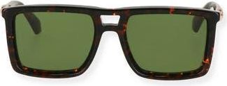 Off-white Stratford 55mm Square Sunglasses in Havana Green at Nordstrom Rack