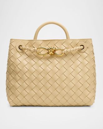 Bottega Veneta Andiamo Small Leather Top-Handle Bag