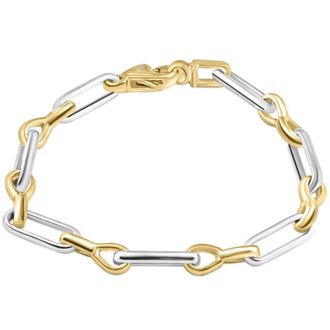 Pompeii3 Mens link 14k Gold (31gram) or Platinum (50gram) 7mm Bracelet 8.5