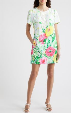 Lilly Pulitzer Edita Floral Shift Dress in Multi Poppy Party at Nordstrom, Size 10