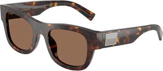 Dolce & Gabbana Stijlvolle zonnebril - Heren - Zonnebrillen - Bruin - 50 MM - Accessoires