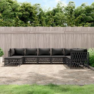 vidaXL Furniture Limited - Juego De Muebles De Jard&iacute;n 8 Pzas Con Cojines