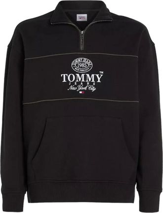 Tommy Hilfiger Hoodies & sweatvesten, Heren, Zwart, XL, TJM RLX Luxe Athletic 1/2 Zip