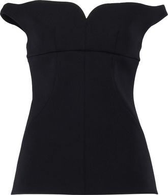 Philosophy di Lorenzo Serafini Filosofia Di Lorenzo Serafini Top Nero Scollo A Cuore