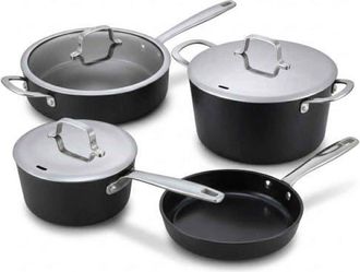 alva Maestro 7-Piece Non-Toxic Cookware Set in Black at Nordstrom