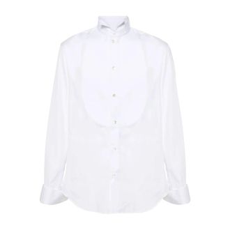Giorgio Armani Icon Smokinghemd - Heren - Zakelijke Overhemden - Wit - XL - Katoen - Overhemden