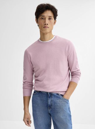Le 31 Mens Silky knit crew-neck sweater