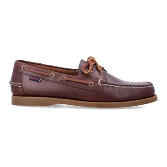Sebago Sailor Shoes, male, Brown, Size: 8 1/2 US Docksides Portland Waxed