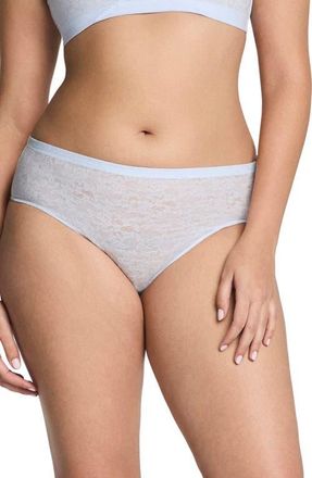 Spanx SPANXsupersmooth Day to Date Night Lace Bikini in Summit at Nordstrom, Size X-Small