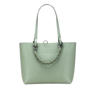Loewe Pre-owned Leren Satchel - Dames - Pre-owned - Groen - Maat: ONE Size Leer