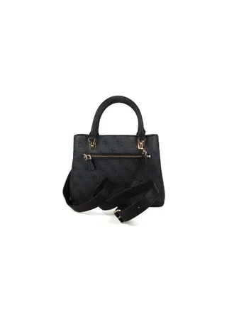 Guess Logo Polyurethane Shoulder Bag - Black