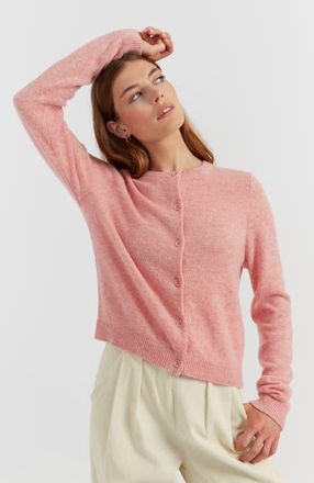 Chinti and Parker Cloud Cashmere Open Cardigan in Pink Marl at Nordstrom, Size X-Small