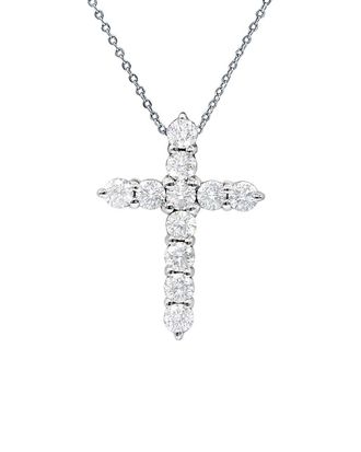Diana M. Jewels Fine Jewelry 18K 2.20 Ct. Tw. Diamond Cross Necklace