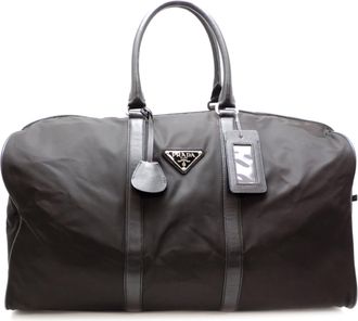 Prada Black Nero Nylon Boston Bag (Pre-Owned)