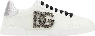 Dolce & Gabbana Ice Leren Sneakers - Dames - Sneakers - Wit - 37 EU - Leer - Schoenen
