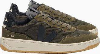 Veja Mens VEJA V-90 B-MESH TRAINER OLIVE/BLACK - Green - Size: 12