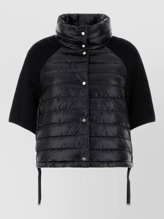 Herno nylon jacket adjustable straps high collar