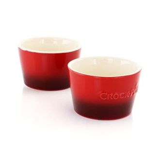 Crock-pot 2 Piece 8 Ounce Stoneware Ramekin Set in Red at Nordstrom