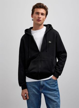 Lacoste Mens Croc logo zipped hoodie