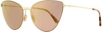 Tom Ford Womens Cat Eye Sunglasses TF1005 Anais-02 28Z Gold/Rose Havana 62mm