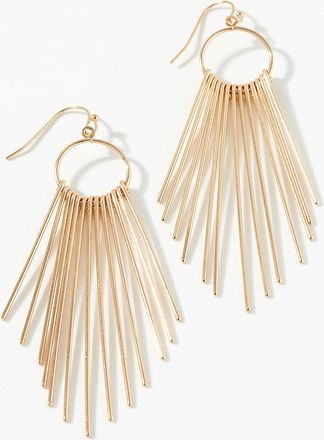 Simons Womens Metallic fringe earrings