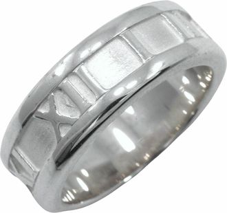 Tiffany & Co. Atlas Silver 925 Band Ring (Pre-Owned)