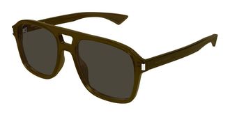 Saint Laurent SL 881 004 Mens Sunglasses Brown Size 55 - Free RX Lenses - Free RX Lenses