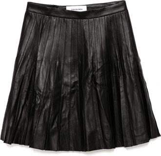 Yves Salomon Minigonna plissé - Nero