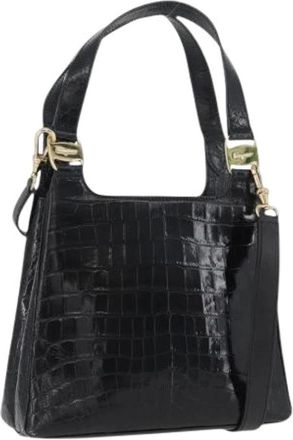 Ferragamo Pre-owned Shoulder Bags, female, Black, Size: ONE SIZE Pre-owned Hand Bag