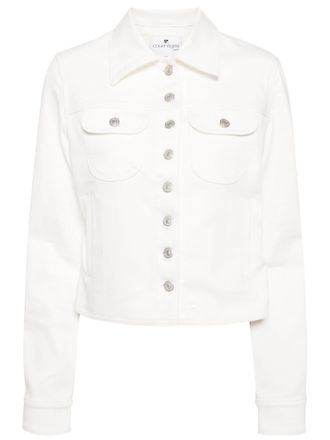 Courr&egrave;ges long-sleeve denim jacket - White
