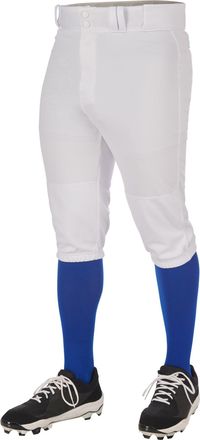 Champro Mens Triple Crown 2.0 Baseball Knickers Pants, White, Medium