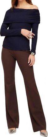 Fifteen Twenty City Bootcut Pants In Brown