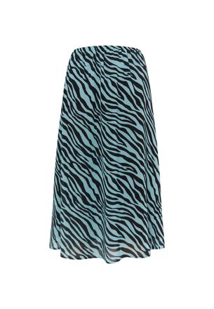 Faina Rok met zebraprint Dames Lichtblauw zwart