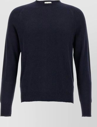 Maryya cashmere cotton crew-neck long-sleeve jumper