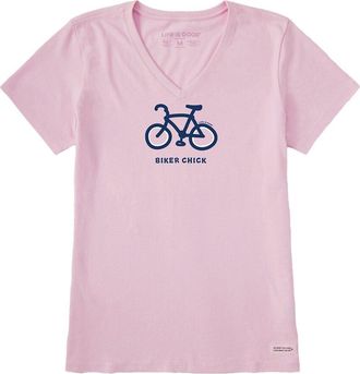 Life is good Crusher V-Neck T-Shirt