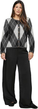 Wallis Argyle Cardigan, M, Grey