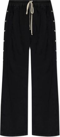 Rick Owens Sweatpants, male, Black, Size: S Wide-leg Sweatpants