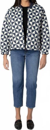 The Great. Alps Puffer Jacket In Quilted Vintage Navy