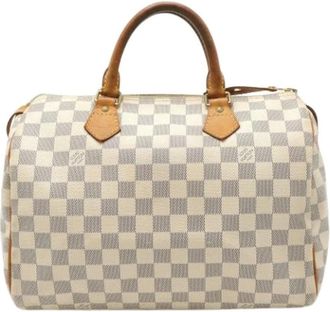 Louis Vuitton Pre-owned Handbags, female, Beige, Size: ONE SIZE Pre-owned Damier Azur Handbag