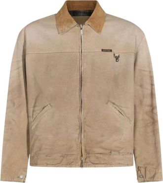 Golden Goose Omkeerbaar Jack - Heren - Zomerjassen - Beige - S - Katoen - Jassen