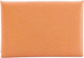 Herm&egrave;s Calvi Card Holder Epsom (Authentic Pre-Loved)