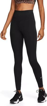 Nike One Running Leggings Womens Black Stretch High Rise Pull On FTS608