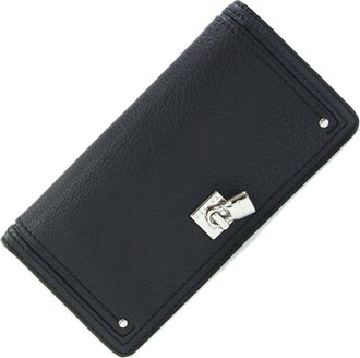 Celine Black Leather Long Wallet (Bi-Fold) (Pre-Owned)