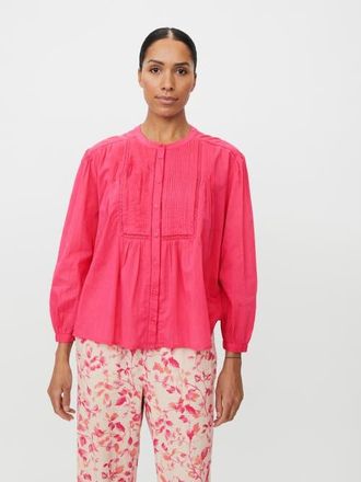 Masai MaIlvianne Pintuck Detail Blouse in Carmine at Nordstrom, Size Xx-Large