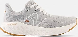 New Balance Womens Fresh Foam X 1080 V12 Running Shoe In Grey/sea Salt/copper Metallic