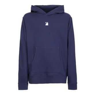 14Bros Blue Hooded Sweatshirt for Men - male - 14 BROS - Hoodies - Blue - XS - Sweatshirts & Hoodies